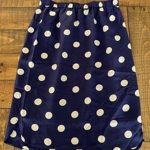 Polka Dit print midi skirt